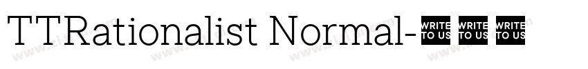 TTRationalist Normal字体转换